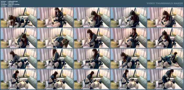 Do You Like Chastity Cages? Sweet Redheaded Dominatrixes? Tying With A Strap? - LADY MONONOKE - MP4