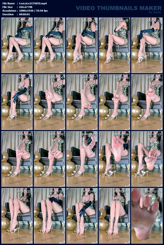 Nye Goddess Foot Worship Instructions - LEXI LONG LEGS - MP4