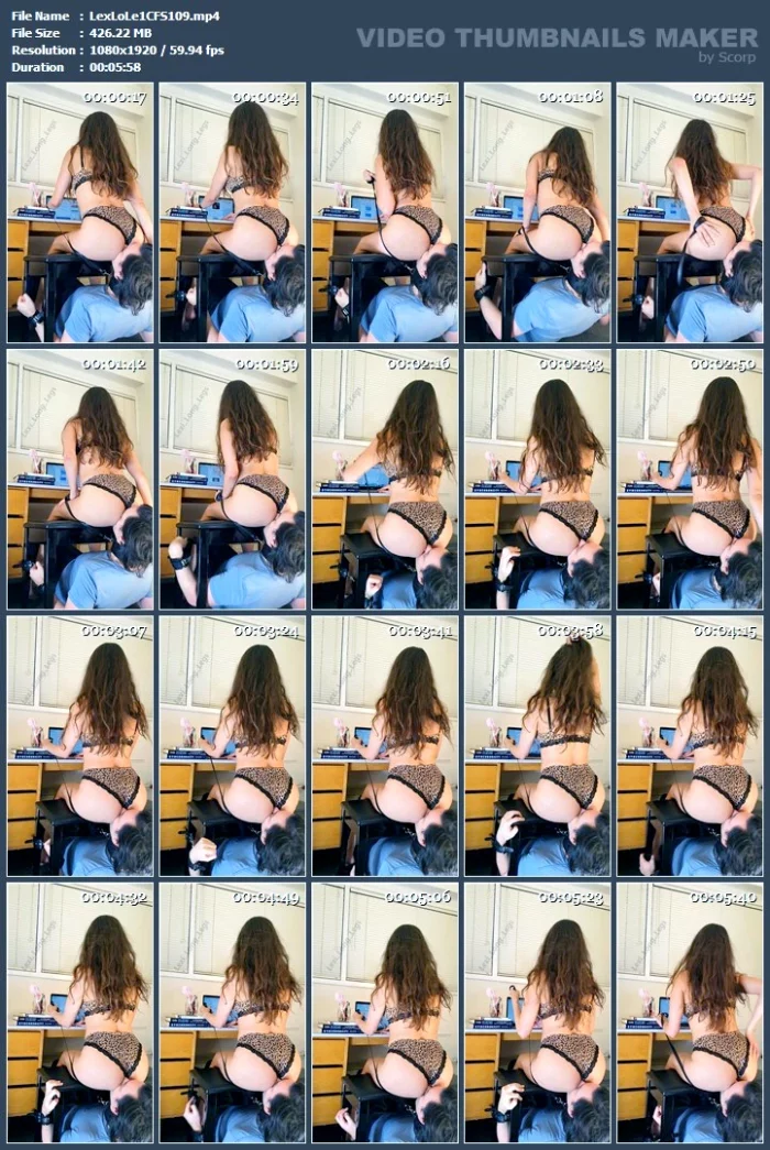 Worship My Ass While I Work - LEXI LONG LEGS - MP4