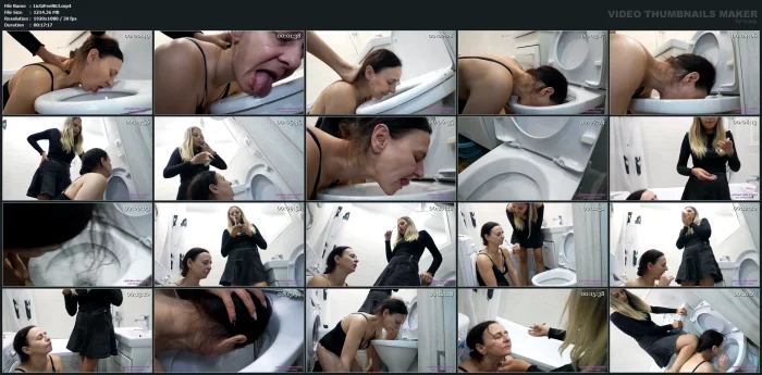Pamela - Keep My Toilet Clean - LICKING GIRLS FEET - MP4