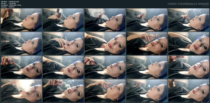 Sgl027 - Smoking In My Bed - LILLI CUKIEREK COX / SMOKING GODDESS LILLI - MP4