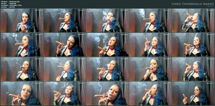 Smoking A Don Pancho Cigar - LILLI CUKIEREK COX / SMOKING GODDESS LILLI - MP4