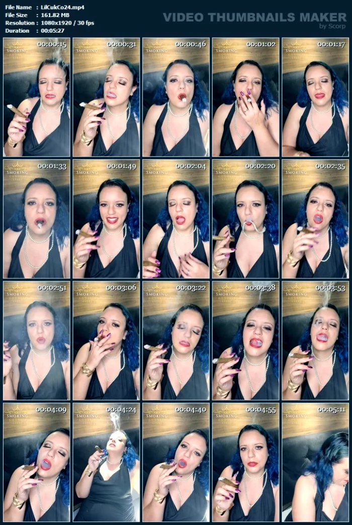 Smoking Cigar For You - LILLI CUKIEREK COX / SMOKING GODDESS LILLI - MP4