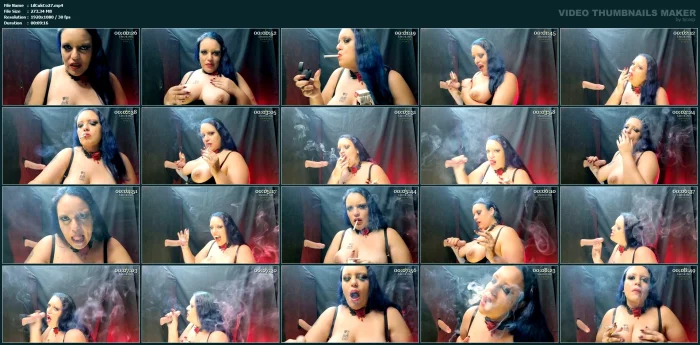 Smoking Marlboro At The Glory Hole - LILLI CUKIEREK COX / SMOKING GODDESS LILLI - MP4
