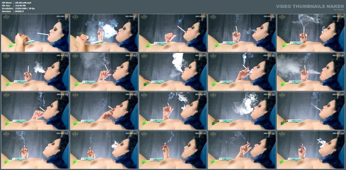 Smoking Misty 120s In My Bed - LILLI CUKIEREK COX / SMOKING GODDESS LILLI - MP4