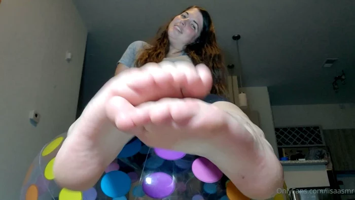 Bouncing Inflated Beach Ball On You ASMR - LISA ASMR - MP4