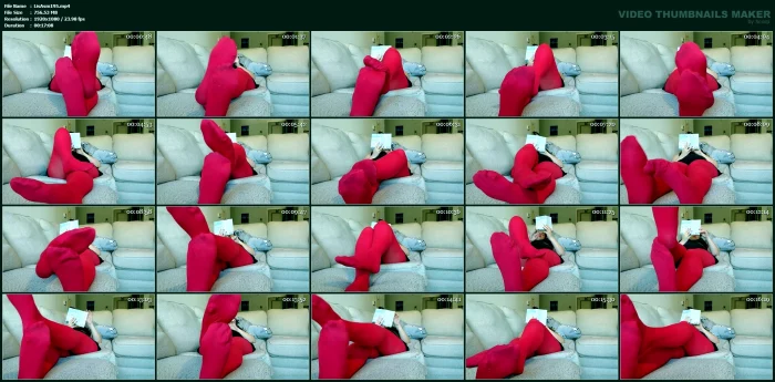 Pantyhose Feet Rubbing ASMR - LISA ASMR - MP4
