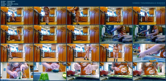Unaware Female Giant In The Kitchen ASMR - LISA ASMR - MP4