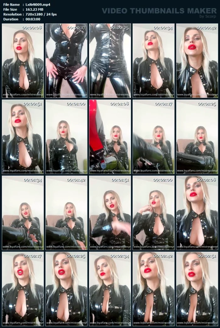 Brain Fuck Sensual Domination - MISTRESS LEXY NOIR / OBEY LEXY NOIR - MP4