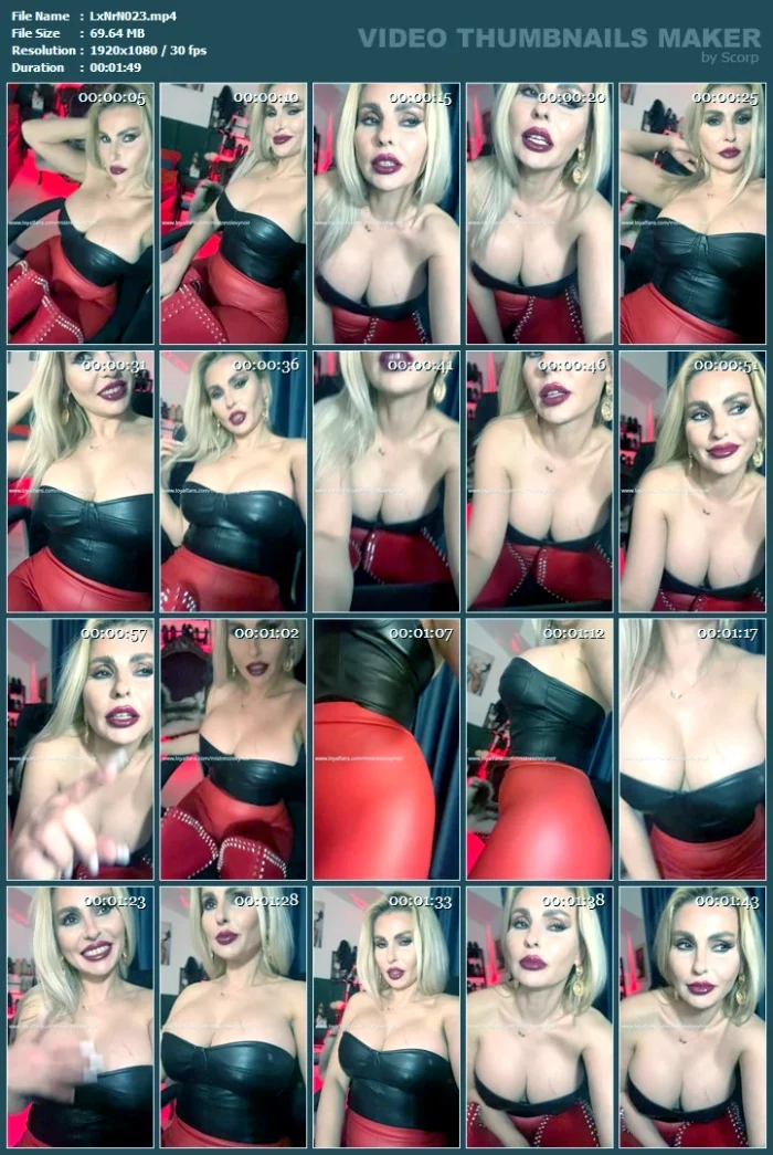 Femdom Training Live - MISTRESS LEXY NOIR / OBEY LEXY NOIR - MP4