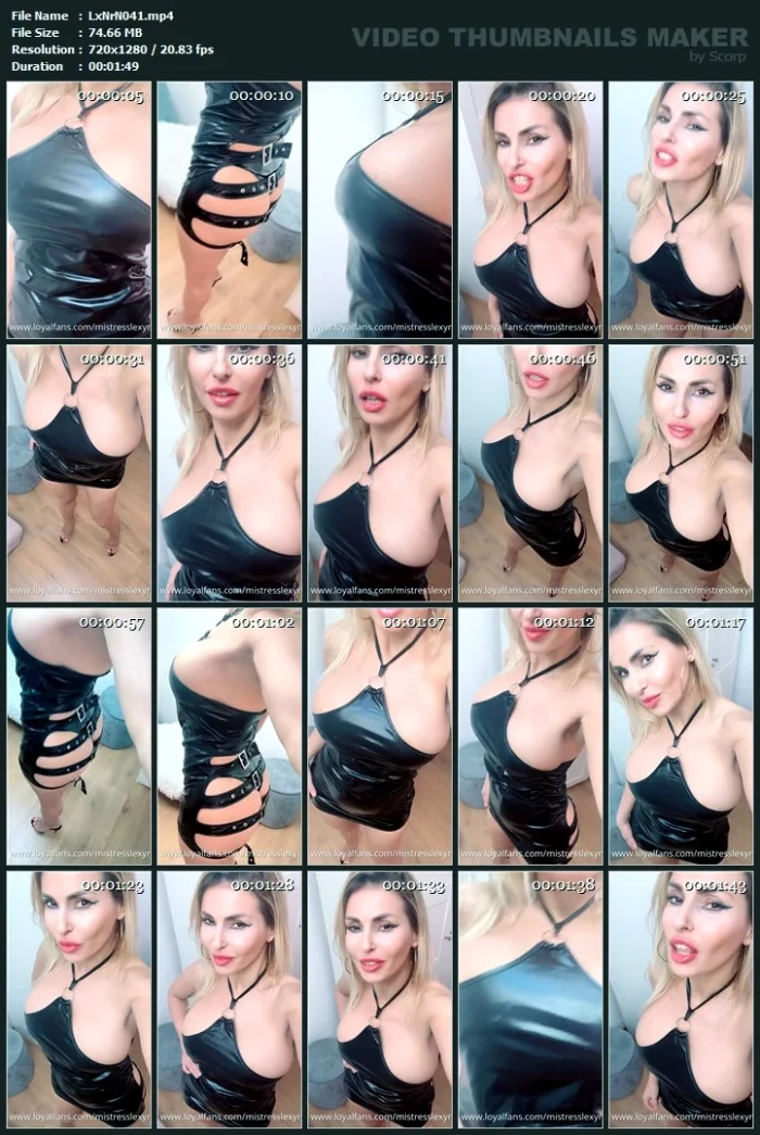 Humiliation Verbal Pov - MISTRESS LEXY NOIR / OBEY LEXY NOIR - MP4