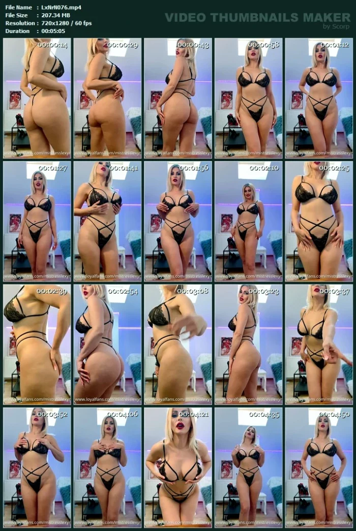 Sensual Domination JOI Part 1 - MISTRESS LEXY NOIR / OBEY LEXY NOIR - MP4