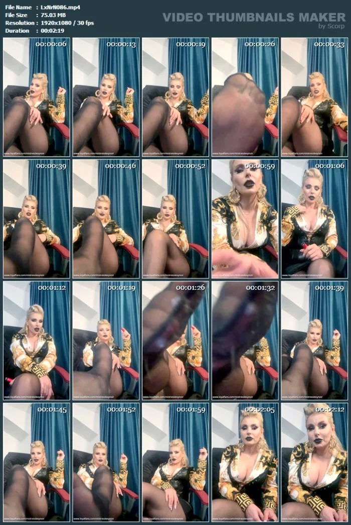 Sooo You Wanna Be My Slave - MISTRESS LEXY NOIR / OBEY LEXY NOIR - MP4