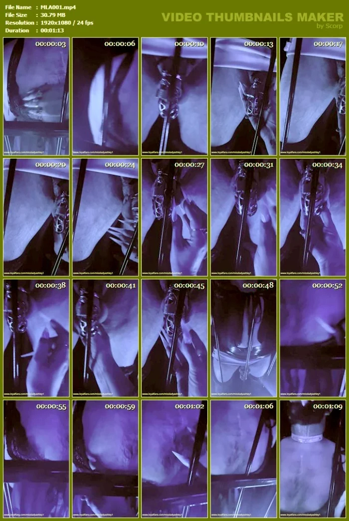 A Caged Clit Is Just How It Should Be! - MLA AKA MISS LADY ASHLEY - MP4