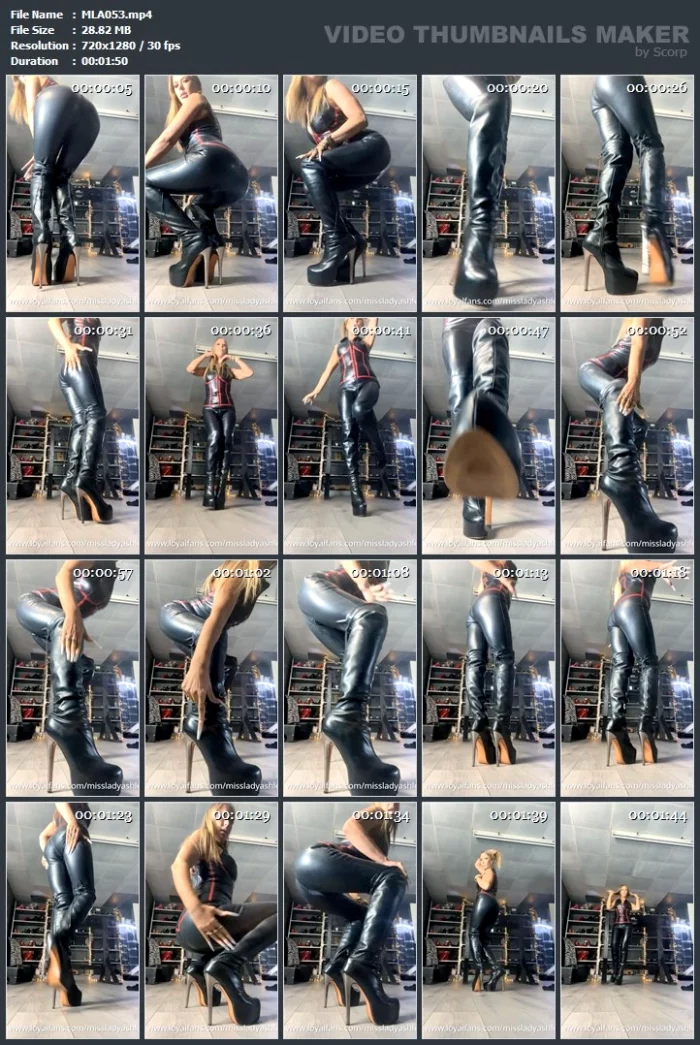 Latex And Boots - MLA AKA MISS LADY ASHLEY - MP4