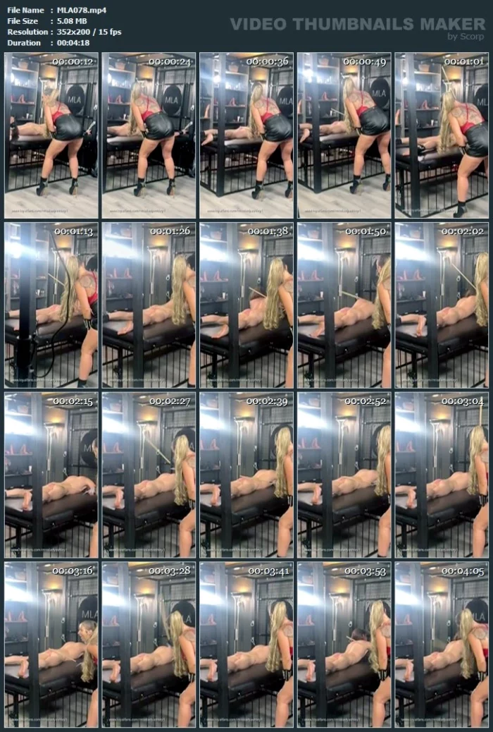 Mla = The Caning Queen - MLA AKA MISS LADY ASHLEY - MP4