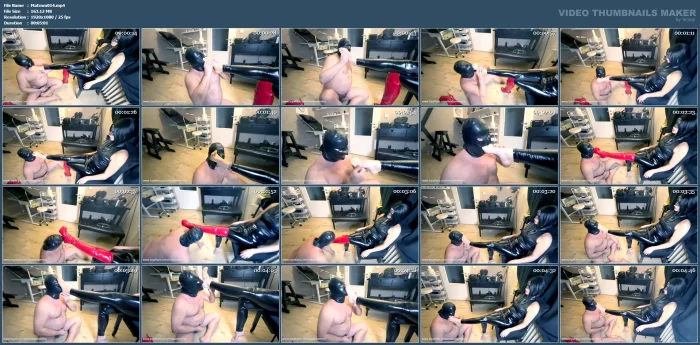 A Slave Has To Lick And Sniff His Mistress's Boots, Including Her Feet - Clip In Czech - MADAM EMMA - MP4