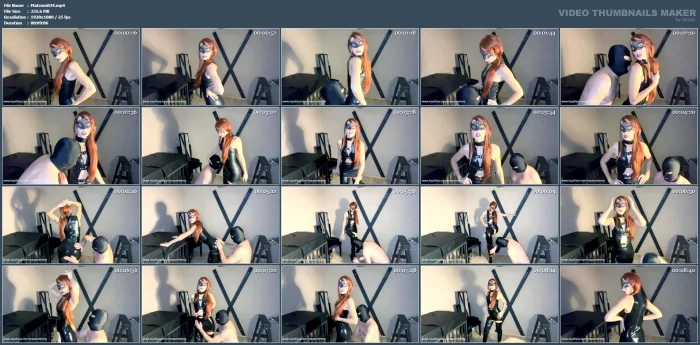 Cleaning The Latex Dress With A Slave Tongue - MADAM EMMA - MP4