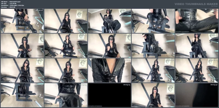 Instructions-How To Worship A Lady In A Lackeys Outfit And Jerk Off To Your Cock - Clip In Czech - MADAM EMMA - MP4
