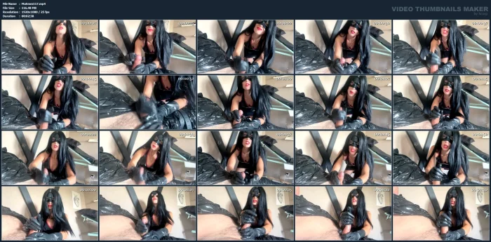 Mistress Jerks The Slave's Flaccid Cock After Cumming - Clip In Czech - MADAM EMMA - MP4