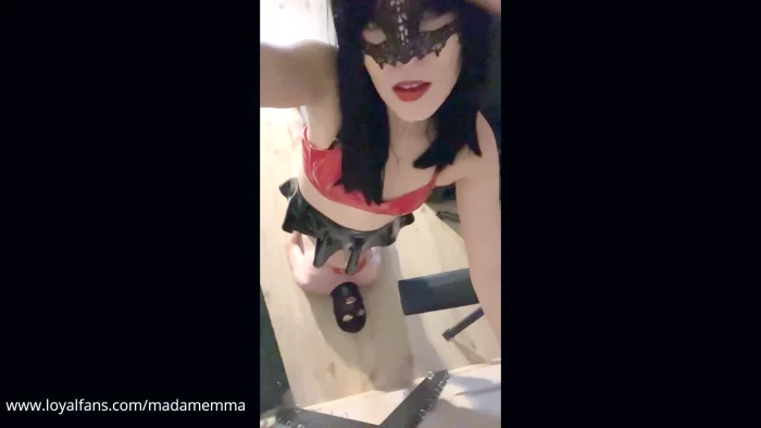 Mistress Uses Her Slave As A Doormat And Seat - MADAM EMMA - MP4