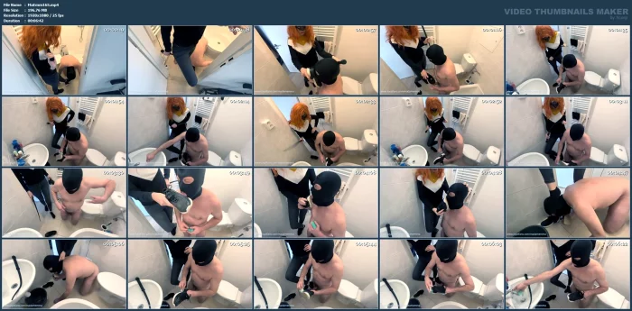Slave Cleans The Shoes Of His Mistress - Clip In Czech - MADAM EMMA - MP4