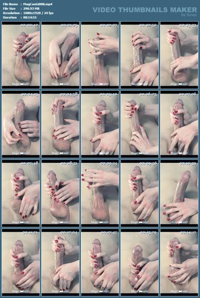 Ball Worship Handjob With Huge Load - Vertical Version - MAGIC COOKIE GIRL - MP4