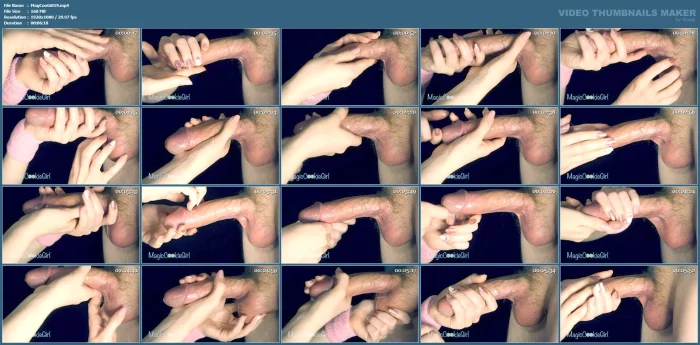 Close Up Handjob With Love - Treating Him To A Tender Cock Massage And Milking - MAGIC COOKIE GIRL - MP4