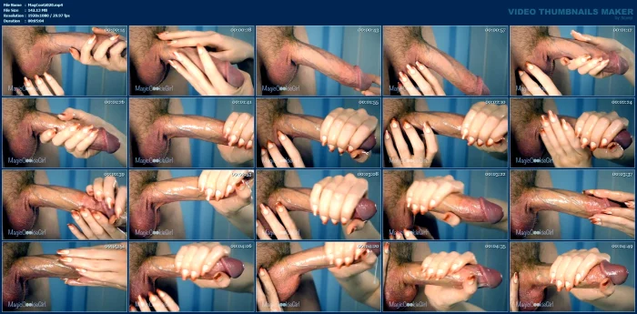 Close Up Romantic Handjob - MAGIC COOKIE GIRL - MP4