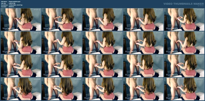 Cum Milking By Curvy Redhead Wife - MAGIC COOKIE GIRL - MP4