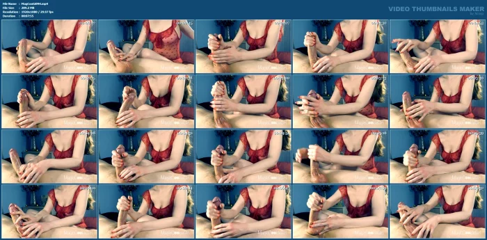 Sensual Cock And Ball Massage For My Valentine - MAGIC COOKIE GIRL - MP4