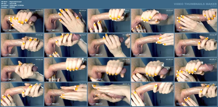 Trick Or Treat! Edging Handjob With Candy Corn Nails - MAGIC COOKIE GIRL - MP4