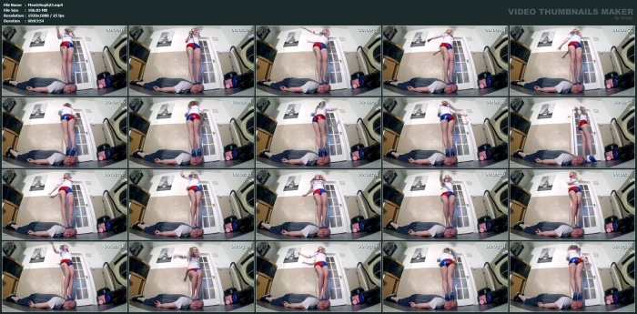 Harley Quinn Head Trample Dance In Blue Heels Floor Cam - MEAN GIRL SOPHIE - MP4