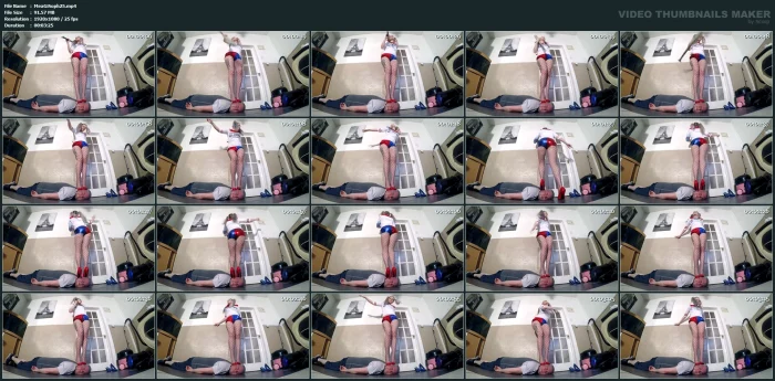 Harley Quinn Head Trample Dance In Red Heels Floor Cam - MEAN GIRL SOPHIE - MP4