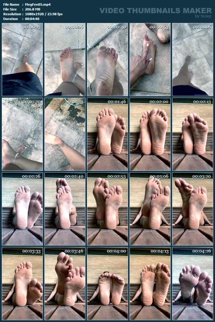 Any Dirty Feet Lovers Here To Come And Wash Them For Me? - MEGY FEET - MP4