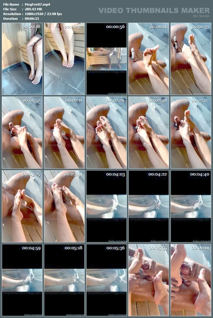 A Stranger At The Spa Kindly Let Me Put My Feet On Him Because The Bench Was Too Hot - MEGY FEET - MP4