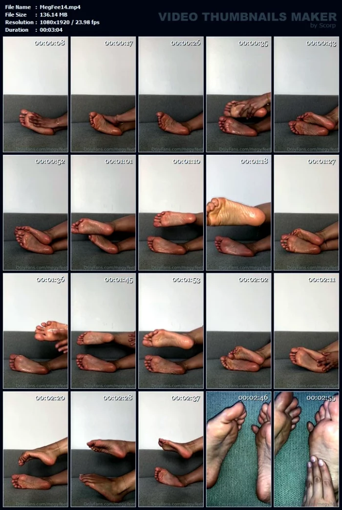 Evening Ritual For My Very Soft Feet, Oil + Cream - MEGY FEET - MP4
