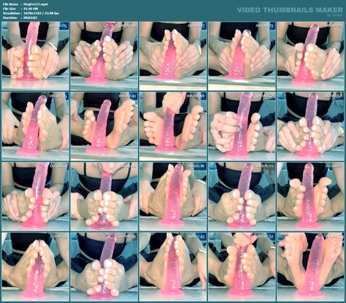 Footjob X Blowjob - MEGY FEET - MP4