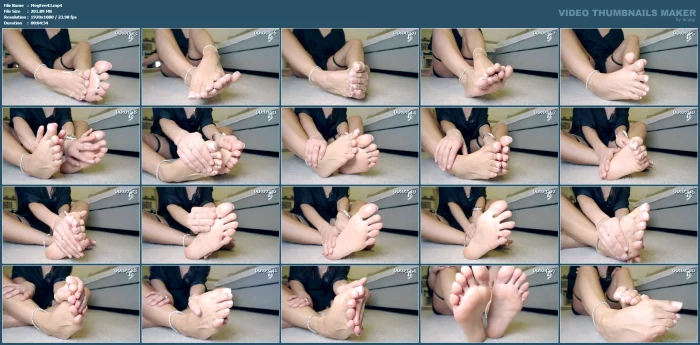 I Want You To Imagine Me Rubbing My Feet Like This On Your Cock - MEGY FEET - MP4