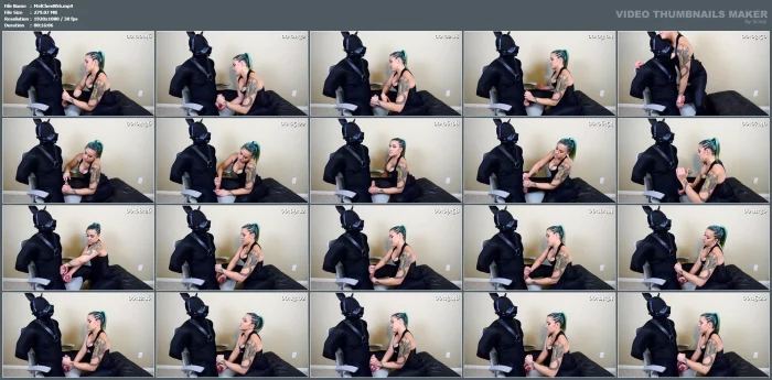 Mistress Plays With Puppy In Femdom Handjob Tease - MELODY CHEEKS - MP4