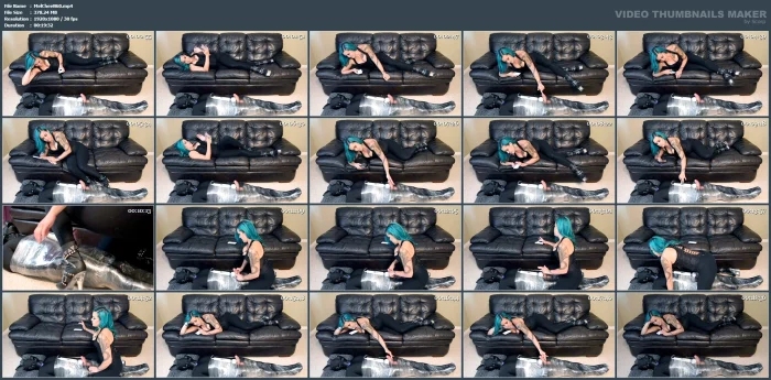 Mummified Puppy Gets Milked By Mistress In Femdom Hitachi Tease - MELODY CHEEKS - MP4