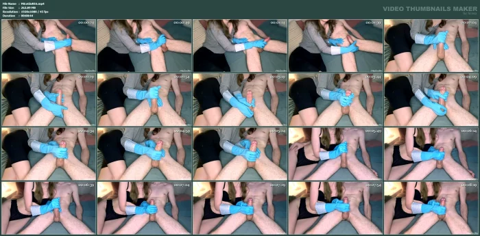 She Caught You Masturbating And Came To Help In Her Rubber Gloves - ASMR Handjob - MISSLOVEGLOVE - MP4