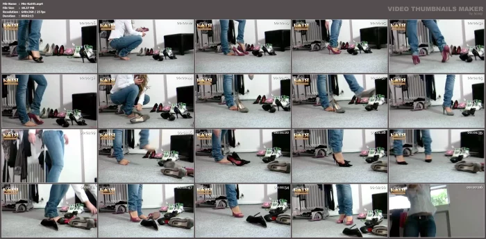 Trying On Various Pairs Of High Heels - MISTRESS-KATJA - MP4