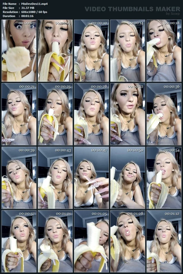 Eating My Banana - MISS DEVILISH DESTINYX - MP4