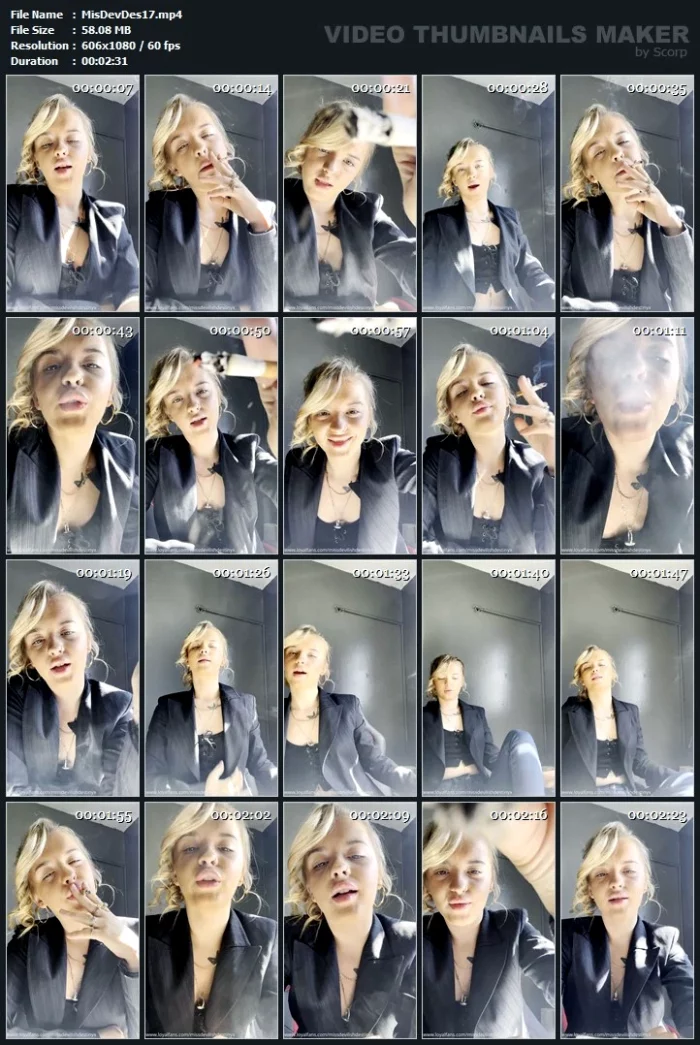 Inhale My Smoke And Take My Ash Bitch! - MISS DEVILISH DESTINYX - MP4