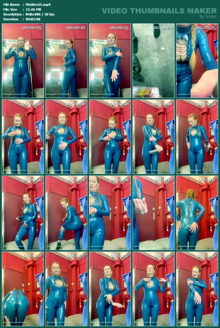 Latex Shine Up - MISTRESS KIRSTY - MP4