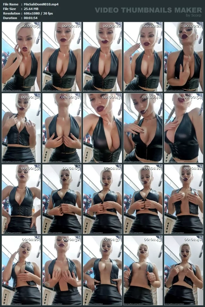 Before Going To Sleep - MISTRESS SARAH DOM - MP4