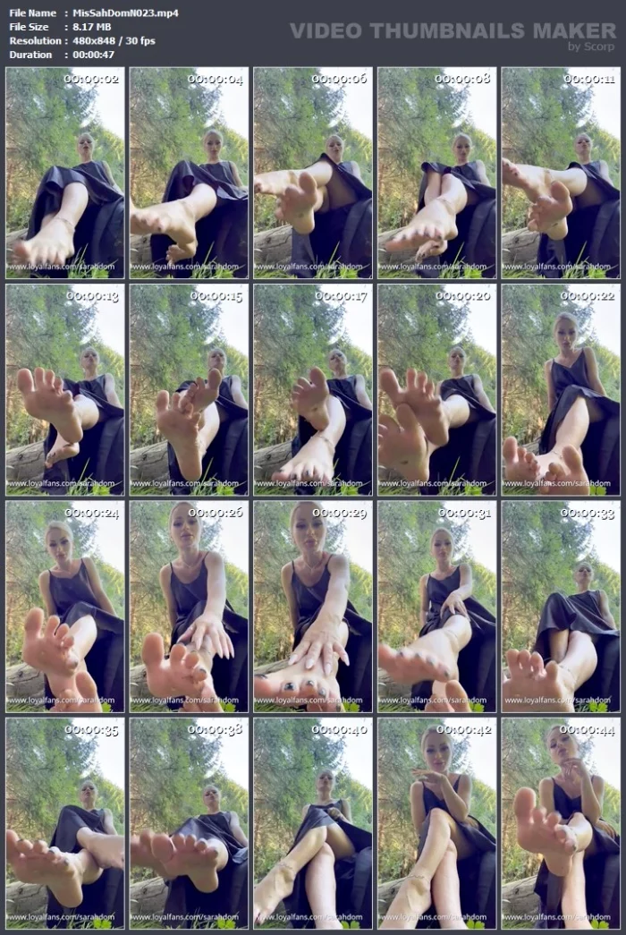 Dirty Feet For Your Tongue To Lick Clean - MISTRESS SARAH DOM - MP4