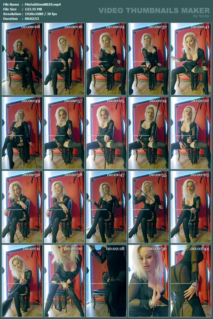 Enslaved In Ebony Seduction - Your Ruined Wealth For My Whispered Torment - MISTRESS SARAH DOM - MP4