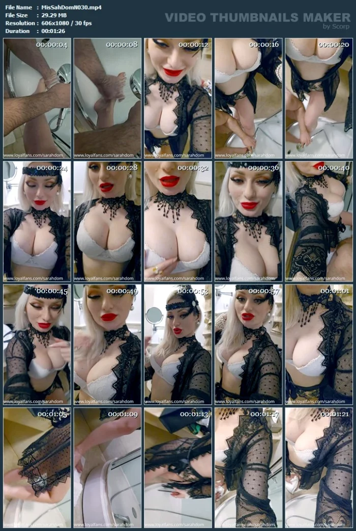 Feet Bitch - Washing Clean My Feet - MISTRESS SARAH DOM - MP4
